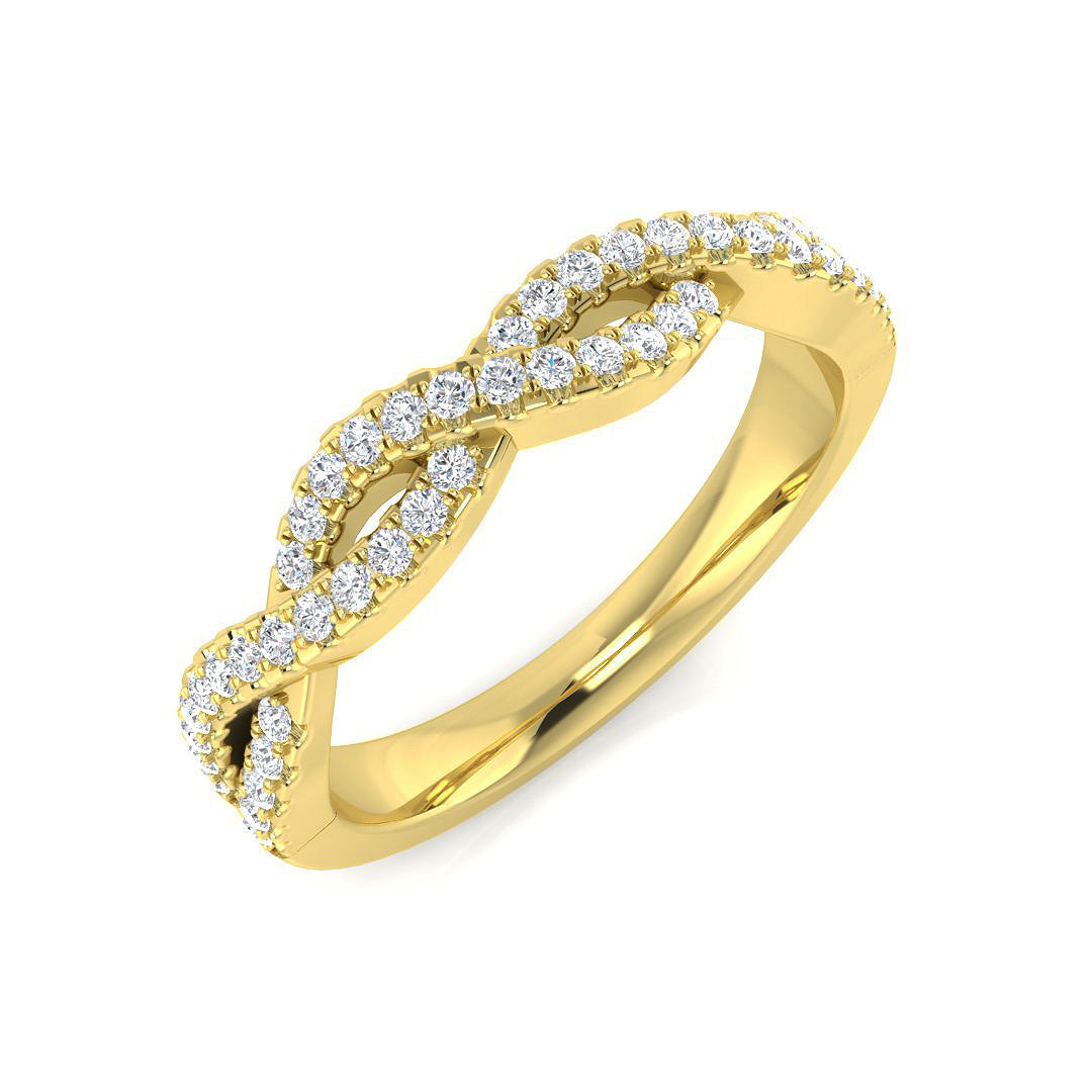 Fancy Diamond Ring 0.24ct – SR1340 – 18k Yellow Gold