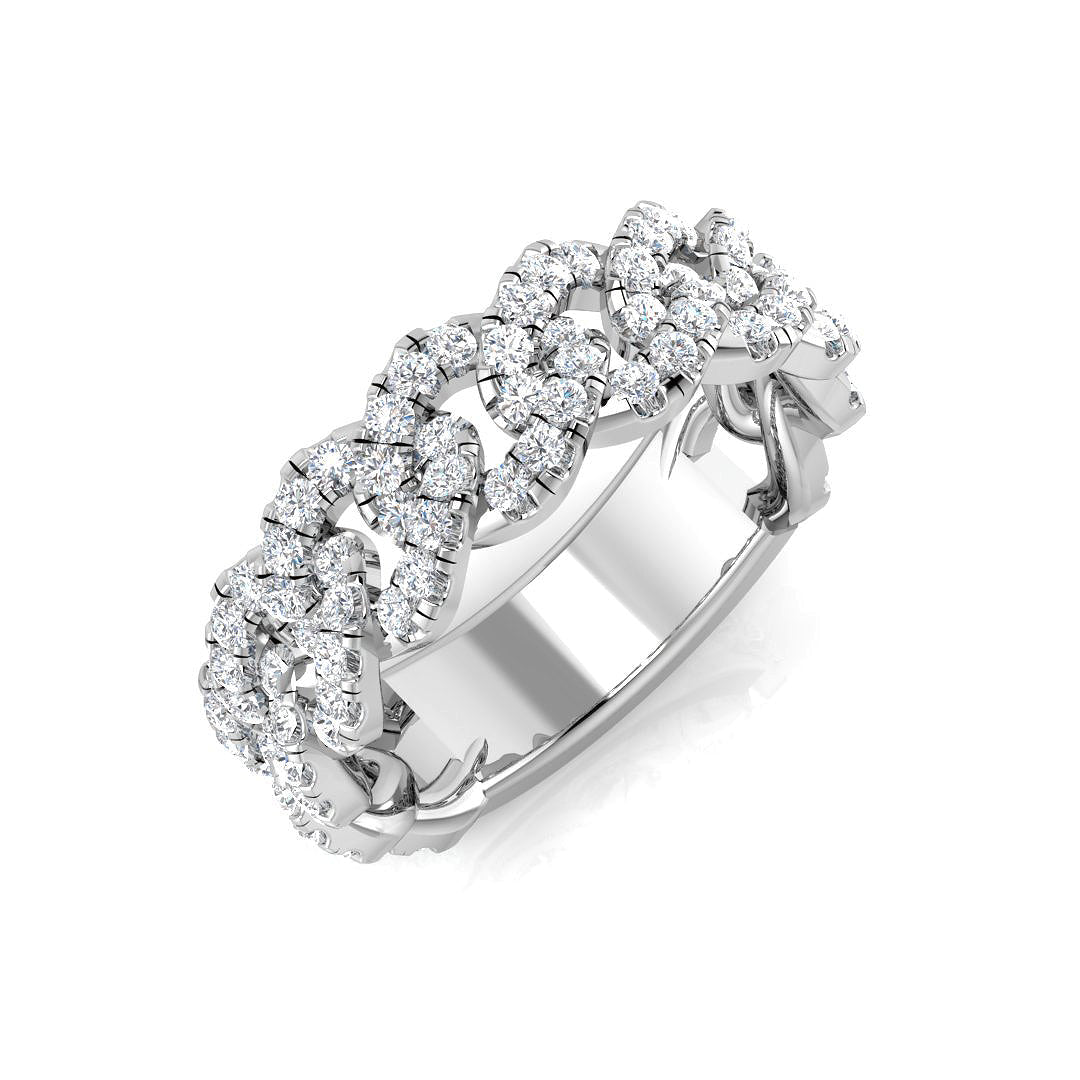 Fancy Diamond Ring 0.82ct–1.36ct – SR1343 – 18k White Gold