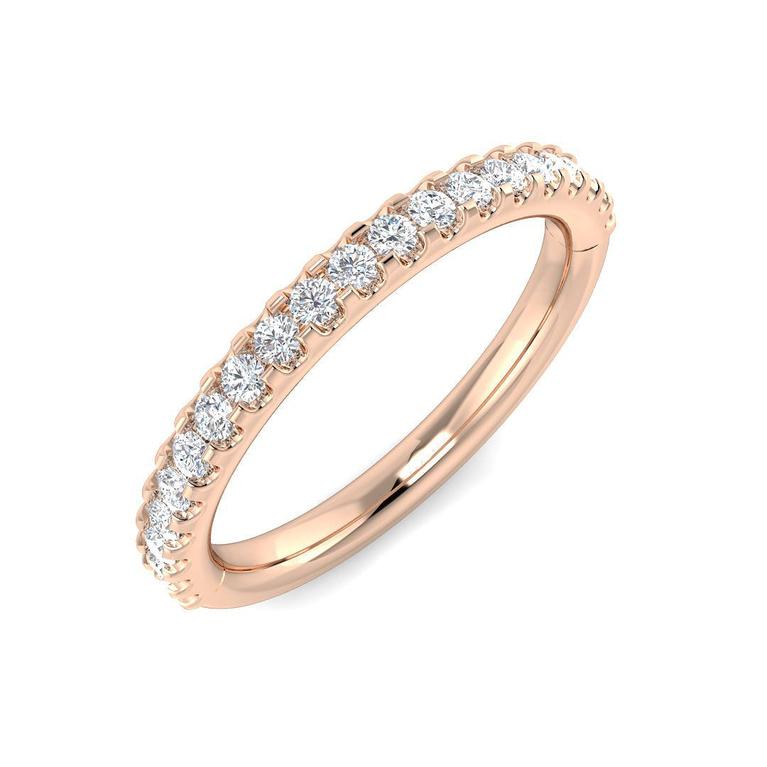 Half Eternity Diamond Ring 0.33ct – SR1402 – 18k Rose Gold