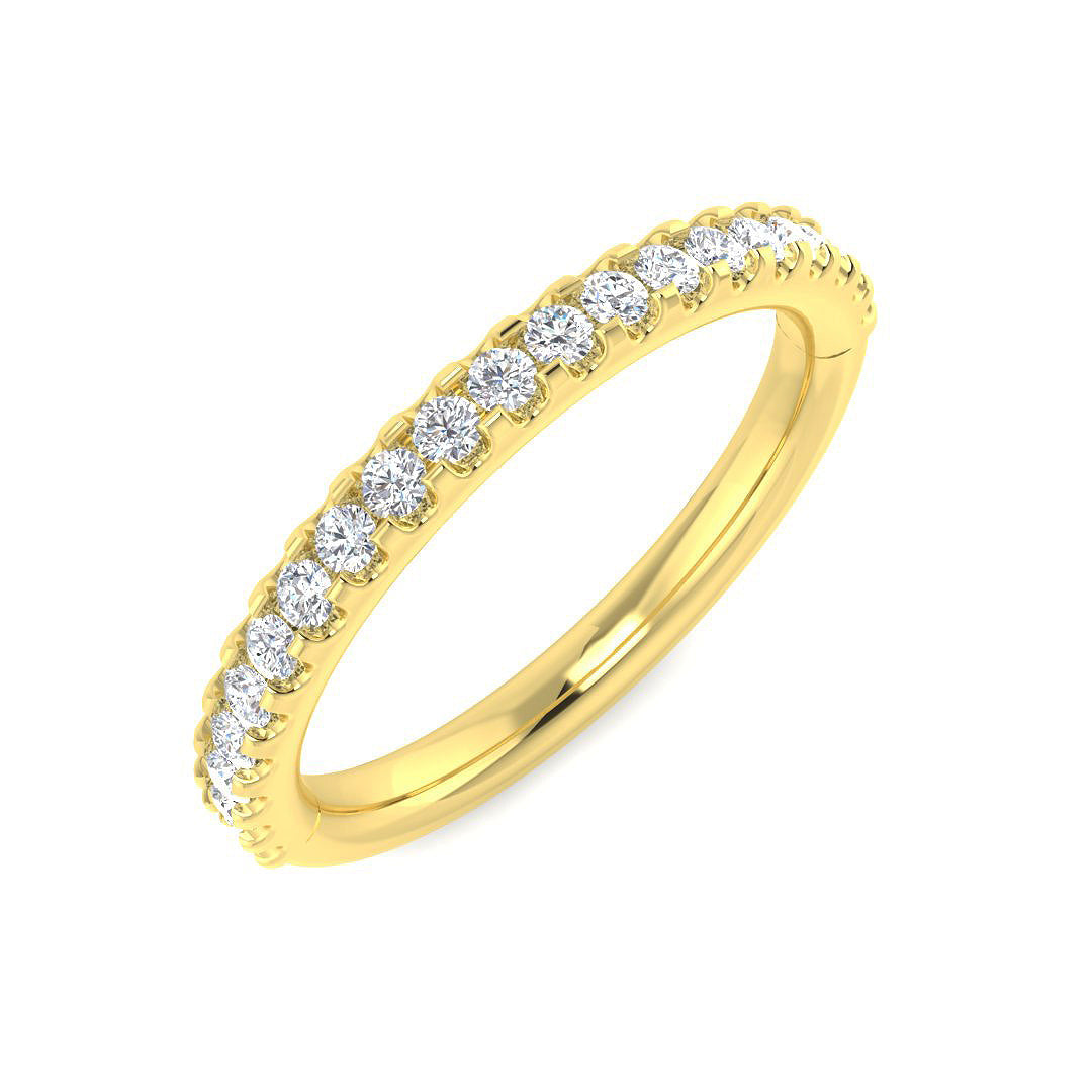 Half Eternity Diamond Ring 0.33ct – SR1402 – 18k Yellow Gold