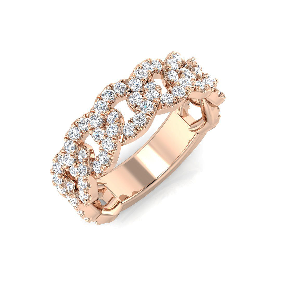 Fancy Diamond Ring 0.82ct–1.36ct – SR1343 – 18k Rose Gold