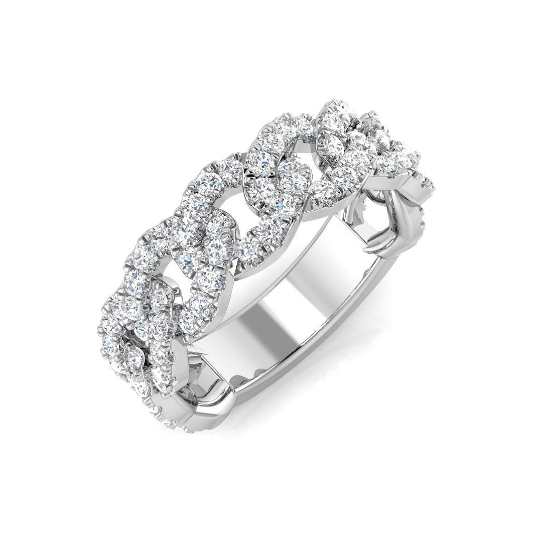 Fancy Diamond Ring 0.82ct–1.36ct – SR1343 – 18k White Gold