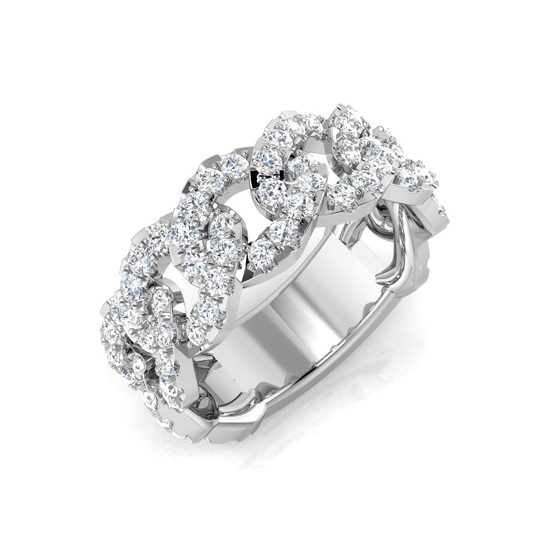 Fancy Diamond Ring 0.82ct–1.36ct – SR1343 – 18k White Gold