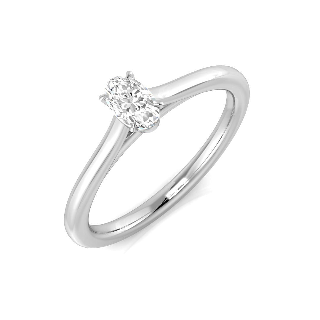 Engagement Diamond Ring 0.23ct–5.0ct – SR1593 – 18k White Gold