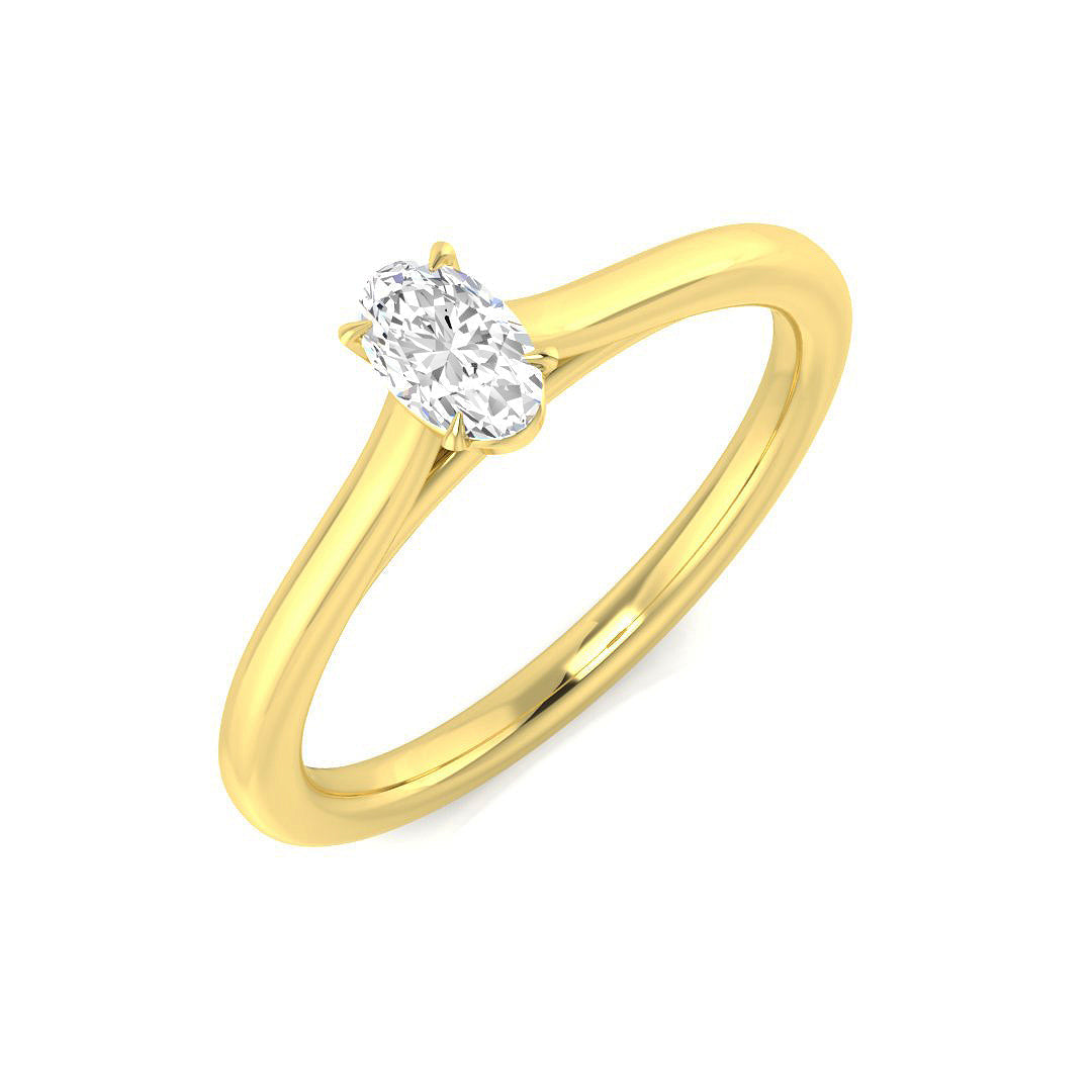 Engagement Diamond Ring 0.23ct–5.0ct – SR1593 – 18k Yellow Gold