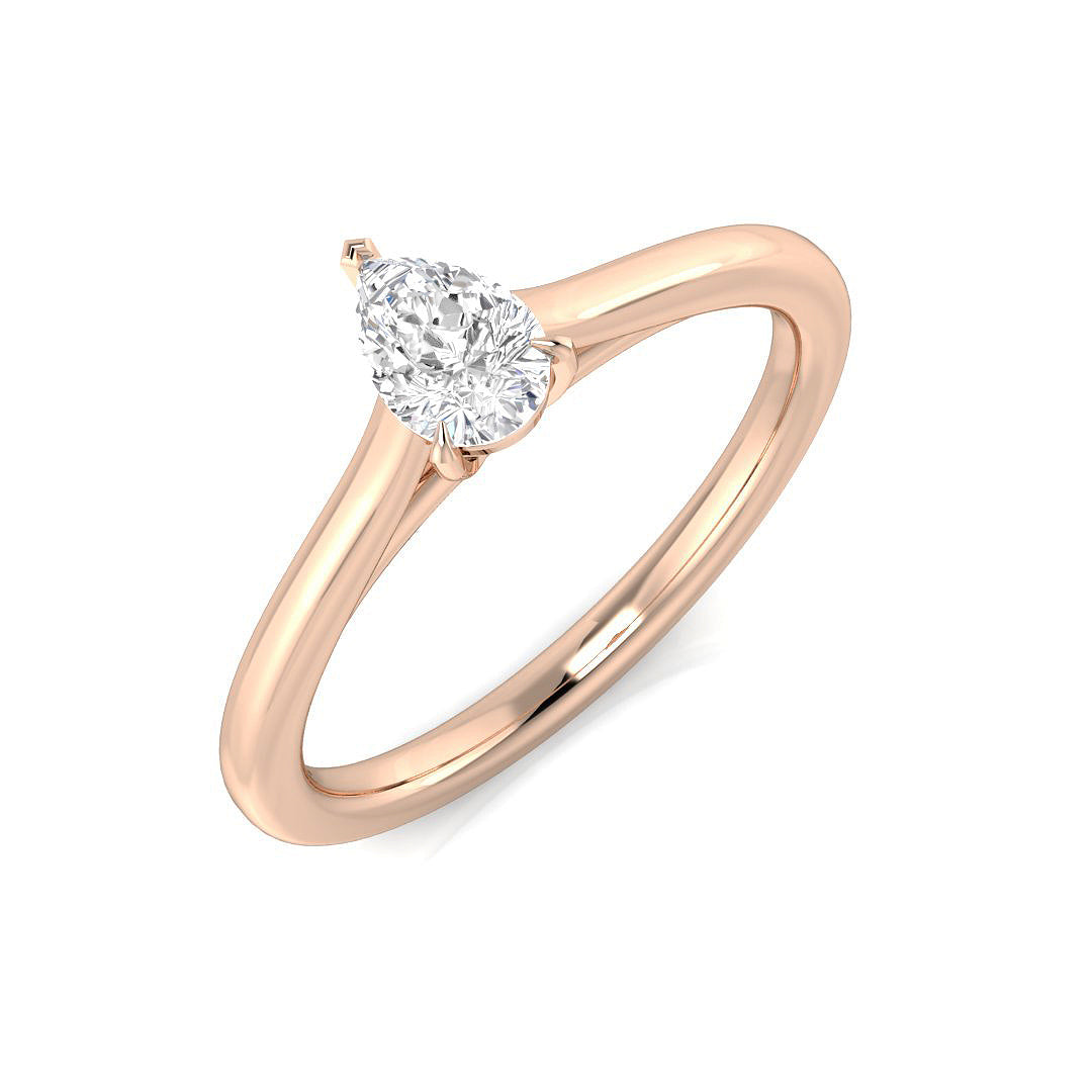 Engagement Diamond Ring 0.3ct – SR1594 – 18k Rose Gold
