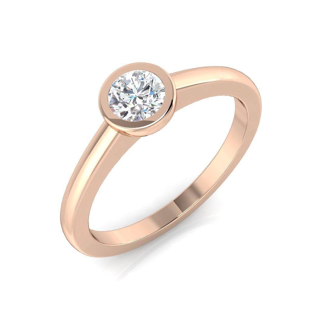 Engagement Diamond Ring 0.11ct–0.6ct – SR1463 – 18k Rose Gold