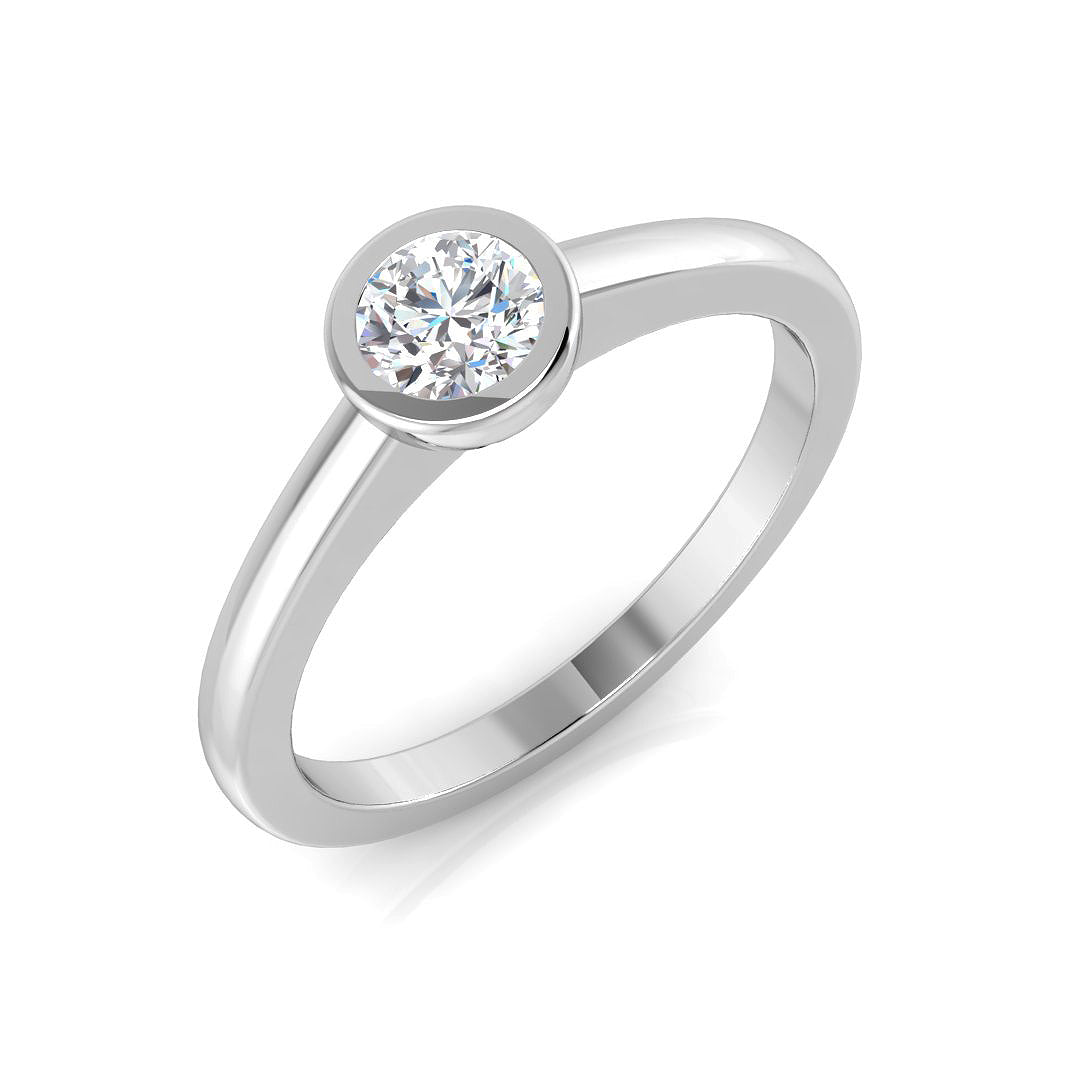 Engagement Diamond Ring 0.11ct–0.6ct – SR1463 – 18k White Gold