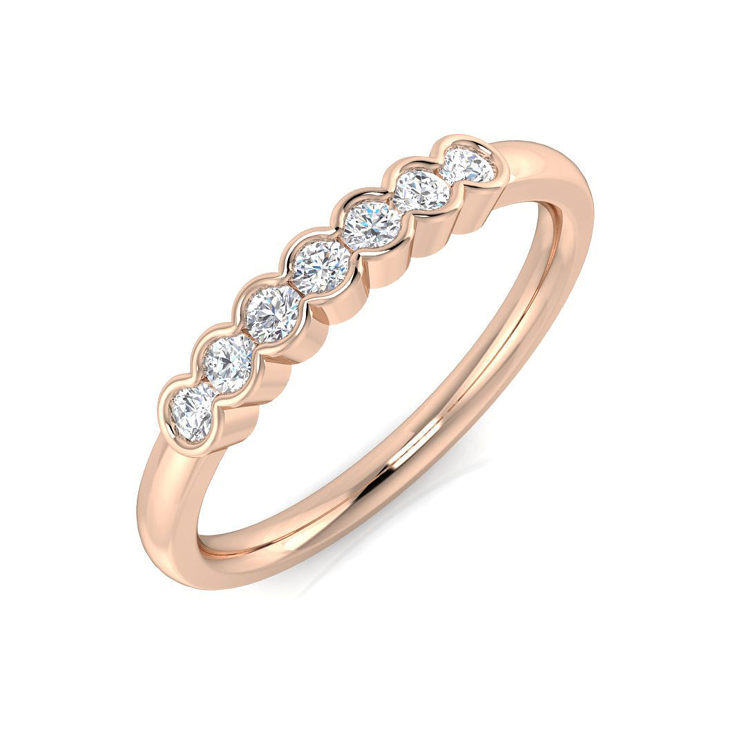 Multi Stone Diamond Ring 0.19ct–1.02ct – SR1815 – 18k Rose Gold