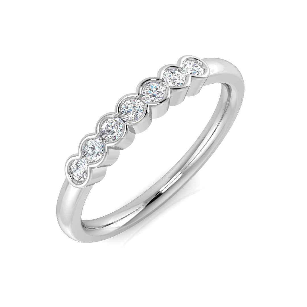 Multi Stone Diamond Ring 0.19ct–1.02ct – SR1815 – 18k White Gold