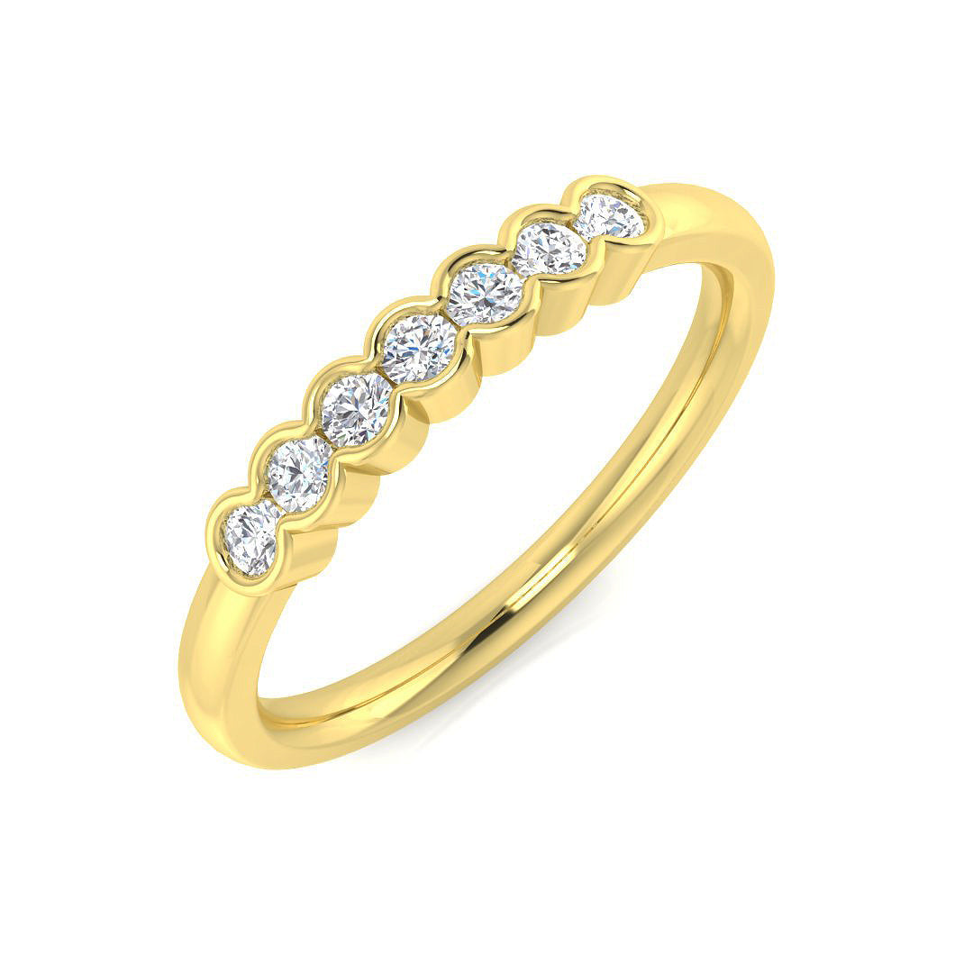 Multi Stone Diamond Ring 0.19ct–1.02ct – SR1815 – 18k Yellow Gold