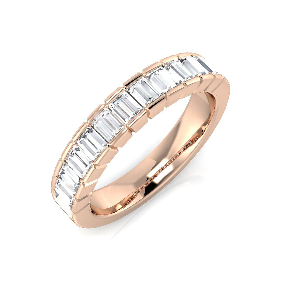 Half Eternity Diamond Ring 0.5ct–1.03ct – SR1936 – 18k Rose Gold