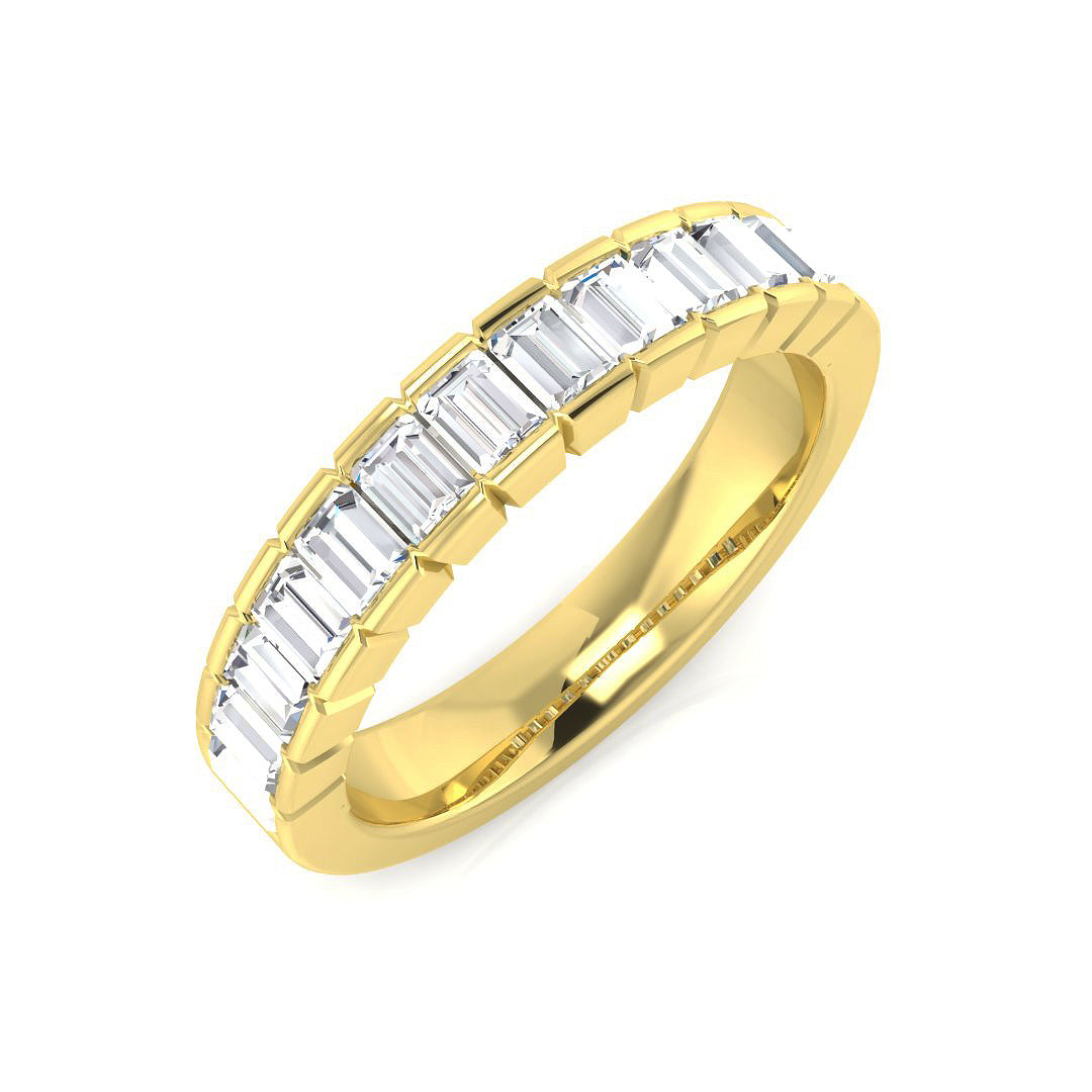 Half Eternity Diamond Ring 0.5ct–1.03ct – SR1936 – 18k Yellow Gold