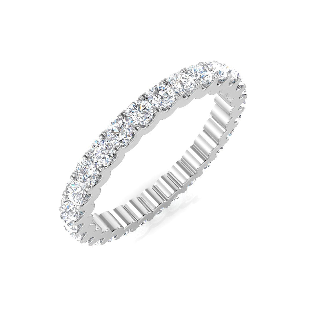 Full Eternity Diamond Ring 1.0ct–4.12ct – SR1258 – 18k White Gold