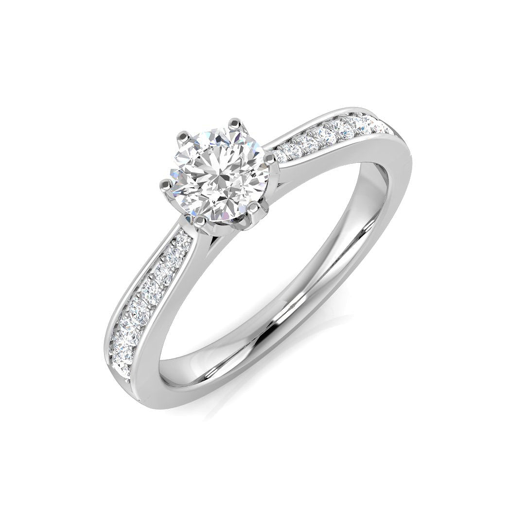 Engagement Diamond Ring 0.31ct–0.54ct – SL8714 – 18k White Gold