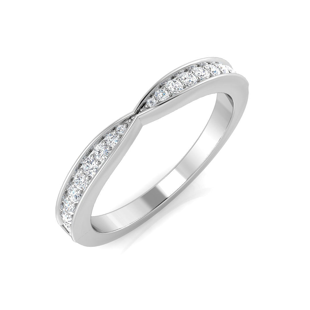 Half Eternity Diamond Ring 0.21ct – SR2114 – 18k White Gold