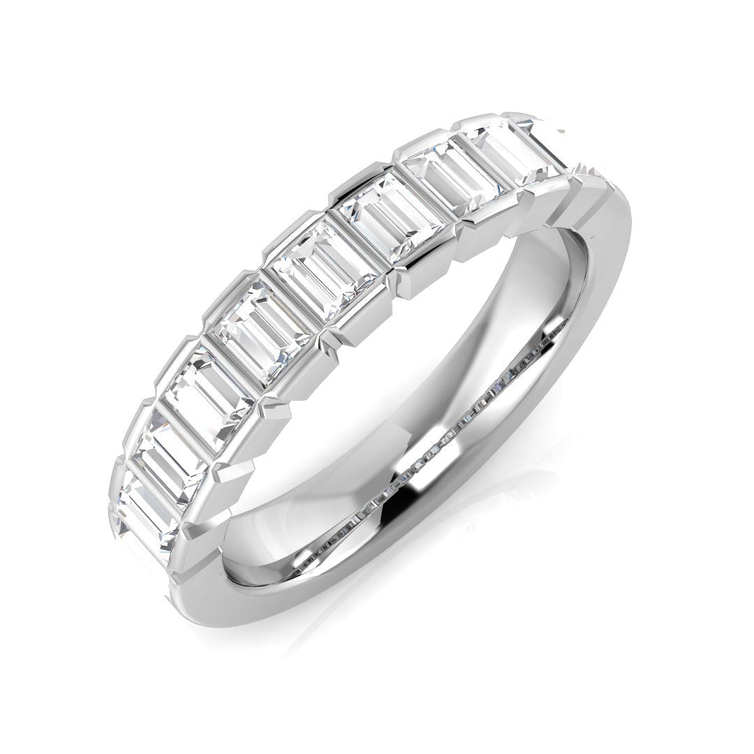 Half Eternity Diamond Ring 0.5ct–1.03ct – SR1936 – 18k White Gold