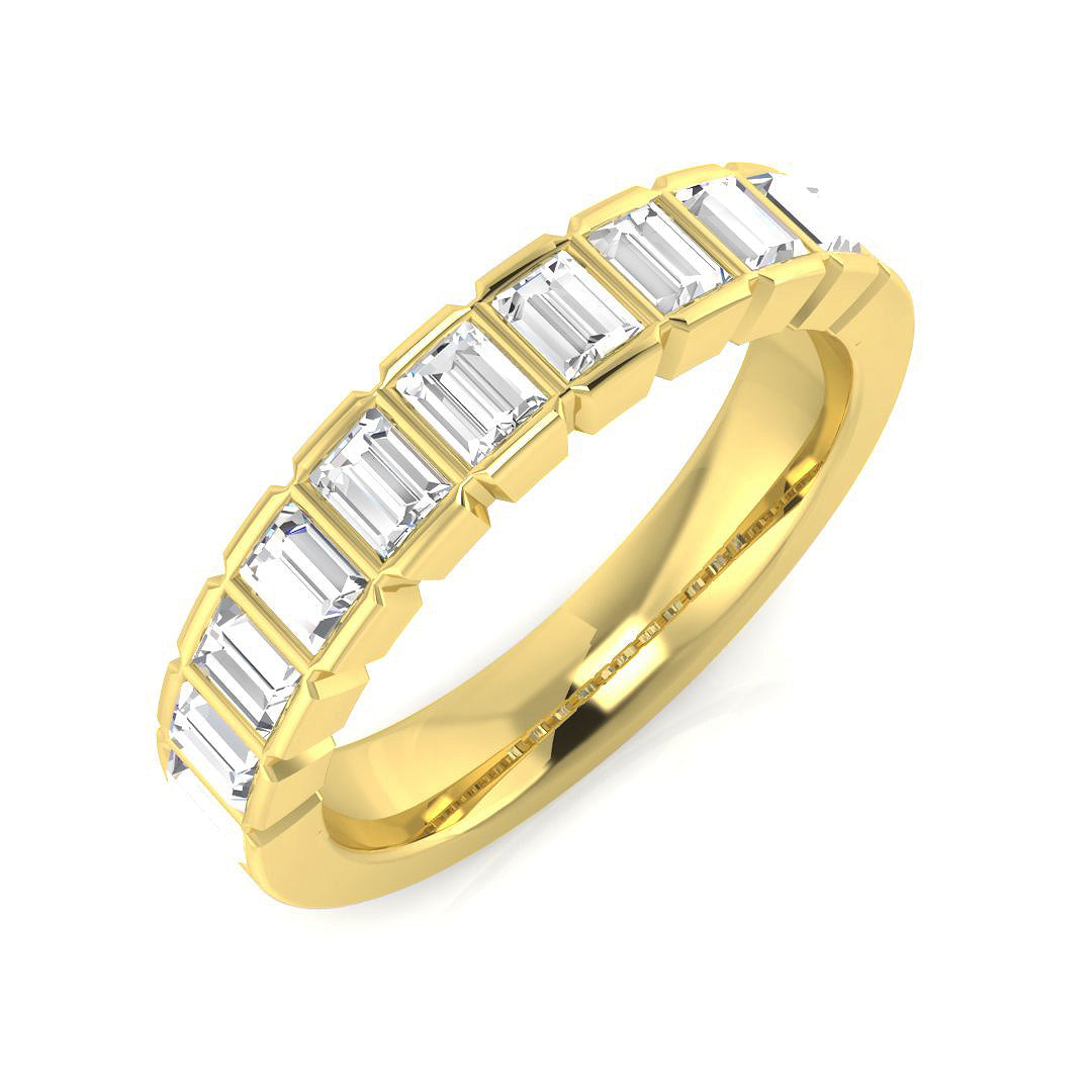 Half Eternity Diamond Ring 0.5ct–1.03ct – SR1936 – 18k Yellow Gold