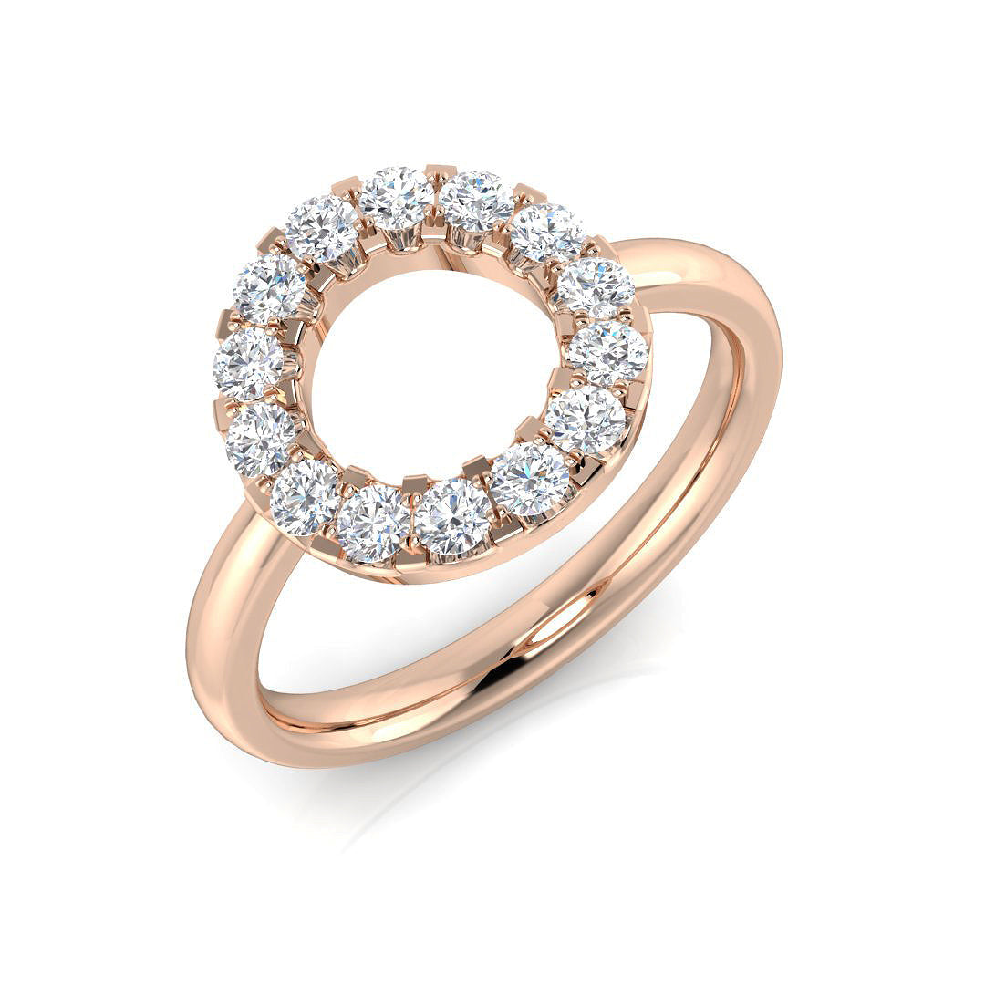Circle of Life Diamond Ring 0.12ct–0.48ct – SL8959 – 18k Rose Gold