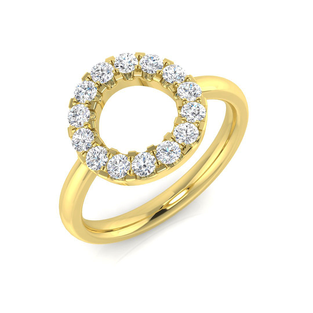 Circle of Life Diamond Ring 0.12ct–0.48ct – SL8959 – 18k Yellow Gold