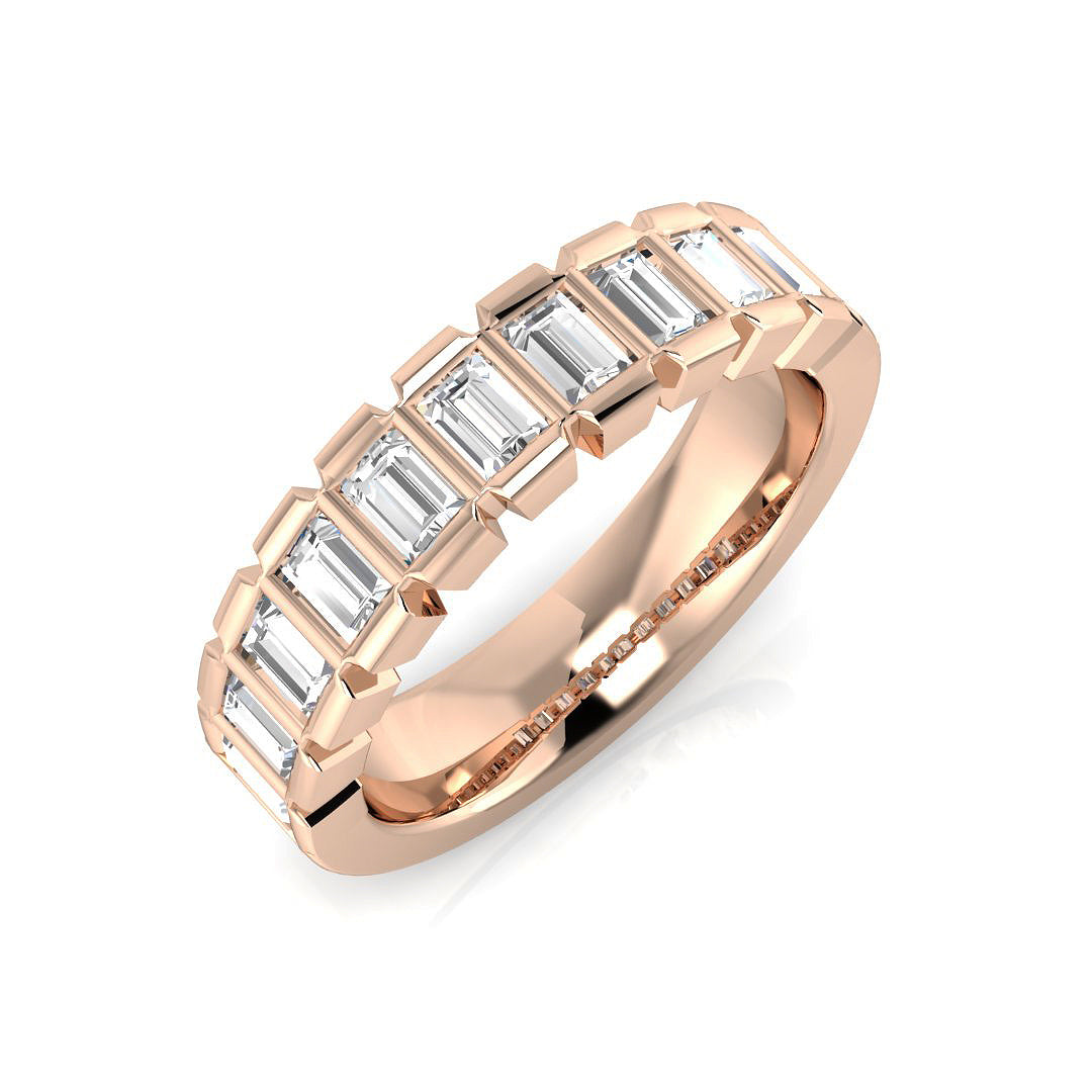 Half Eternity Diamond Ring 0.5ct–1.03ct – SR1936 – 18k Rose Gold