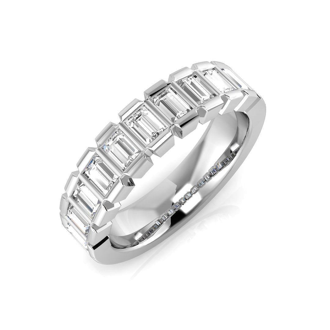 Half Eternity Diamond Ring 0.5ct–1.03ct – SR1936 – 18k White Gold