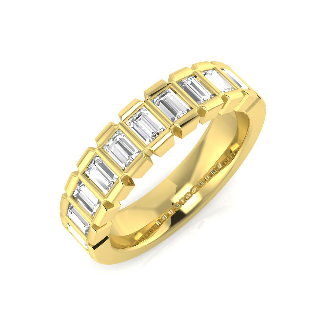 Half Eternity Diamond Ring 0.5ct–1.03ct – SR1936 – 18k Yellow Gold