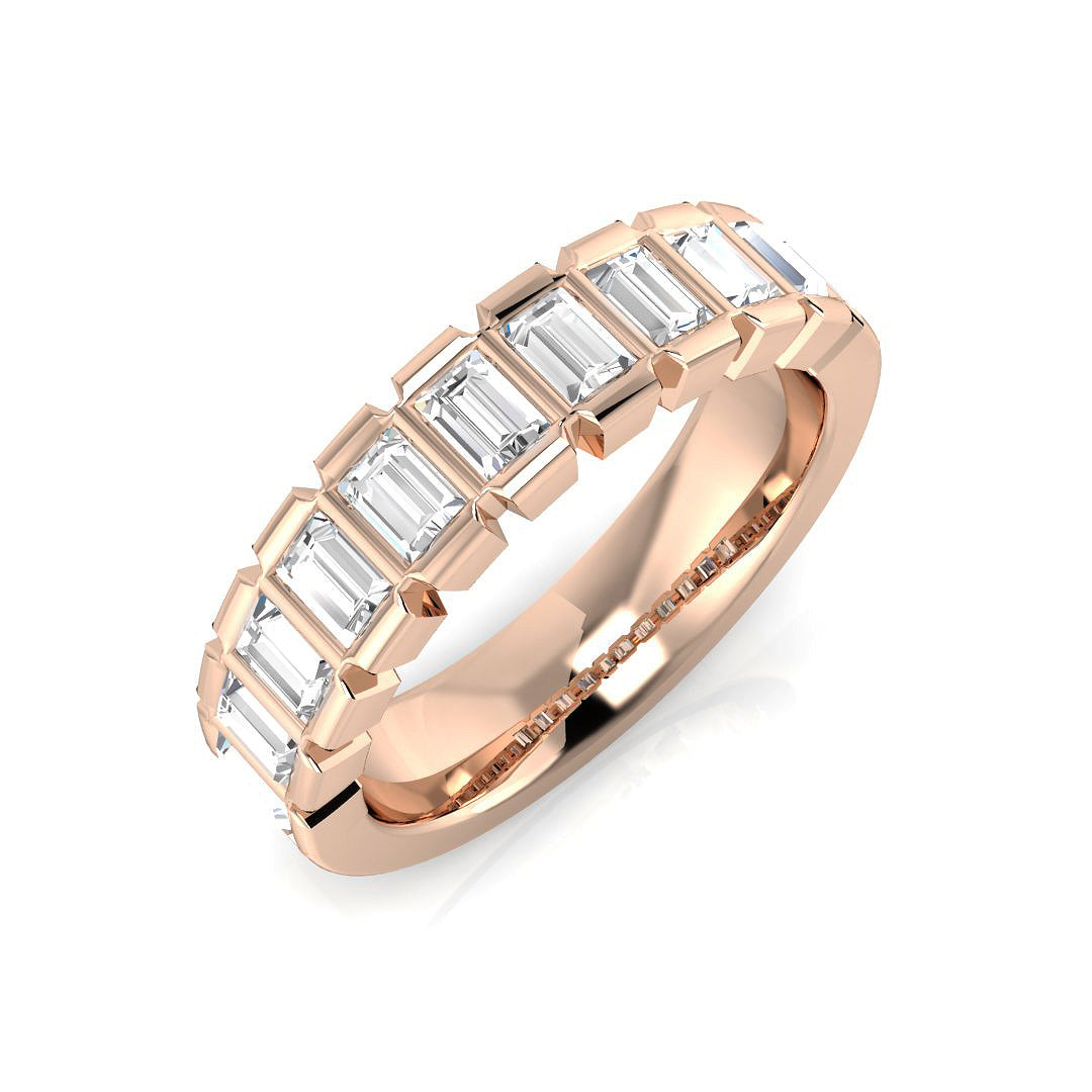 Half Eternity Diamond Ring 0.5ct–1.03ct – SR1936 – 18k Rose Gold