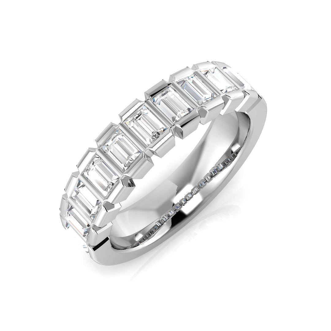 Half Eternity Diamond Ring 0.5ct–1.03ct – SR1936 – 18k White Gold