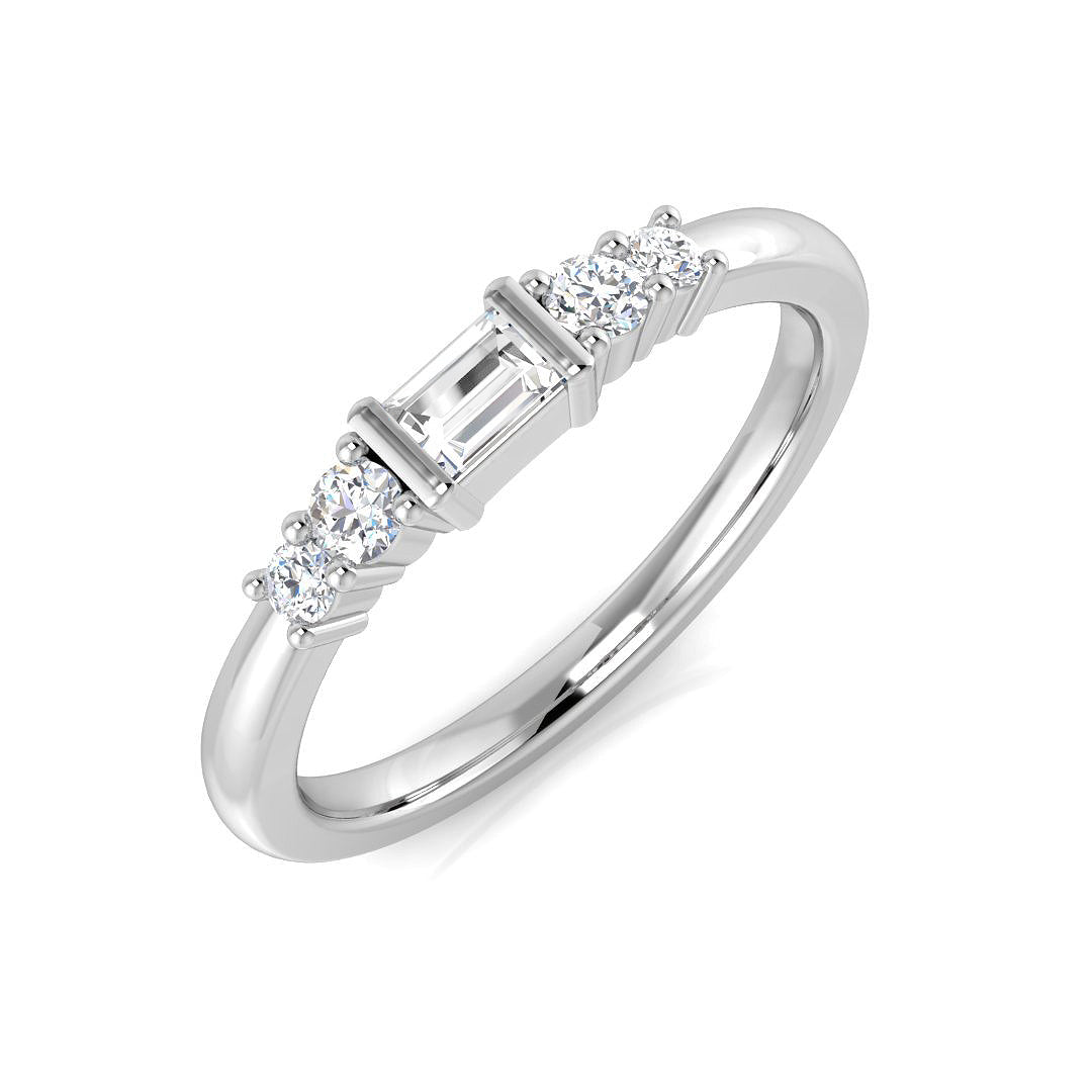 Five Stone Diamond Ring 0.25ct – SR2169 – 18k White Gold