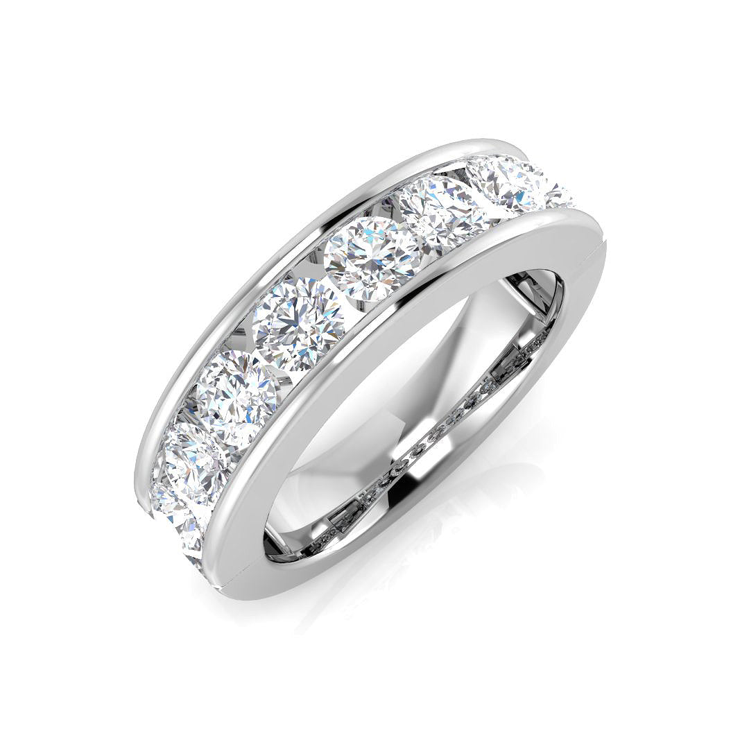 Half Eternity Diamond Ring 0.14ct–1.53ct – SR2193 – 18k White Gold