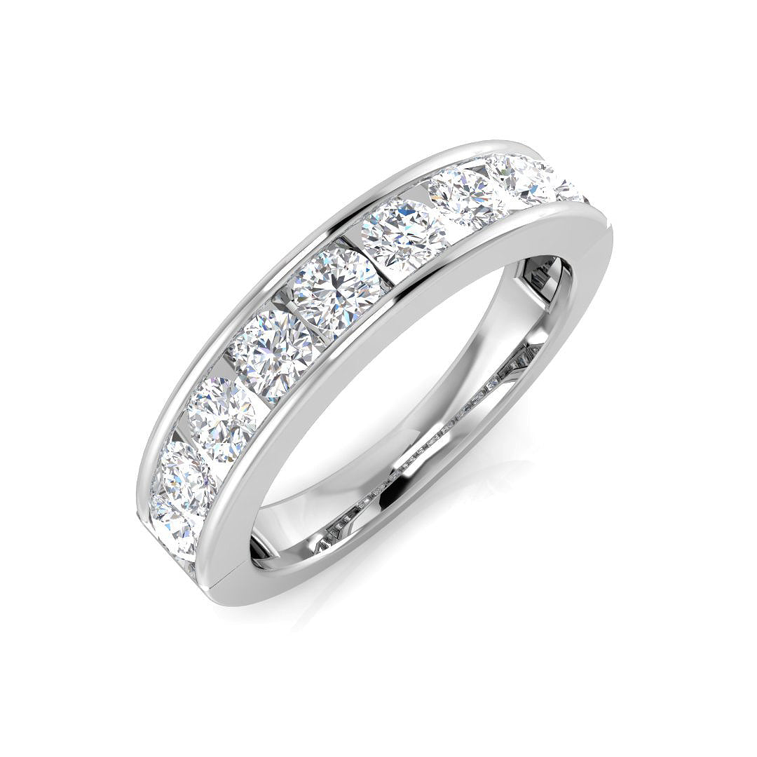 Half Eternity Diamond Ring 0.14ct–1.53ct – SR2193 – 18k White Gold