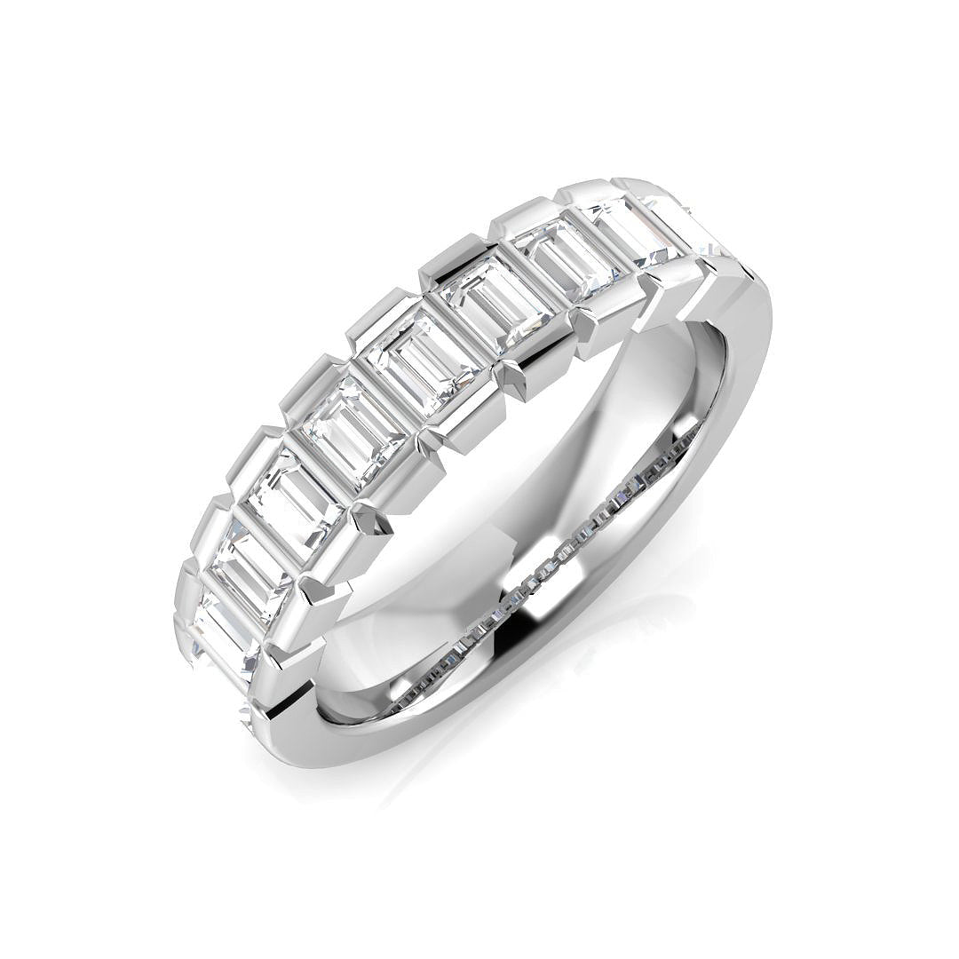 Half Eternity Diamond Ring 0.5ct–1.03ct – SR1936 – 18k White Gold