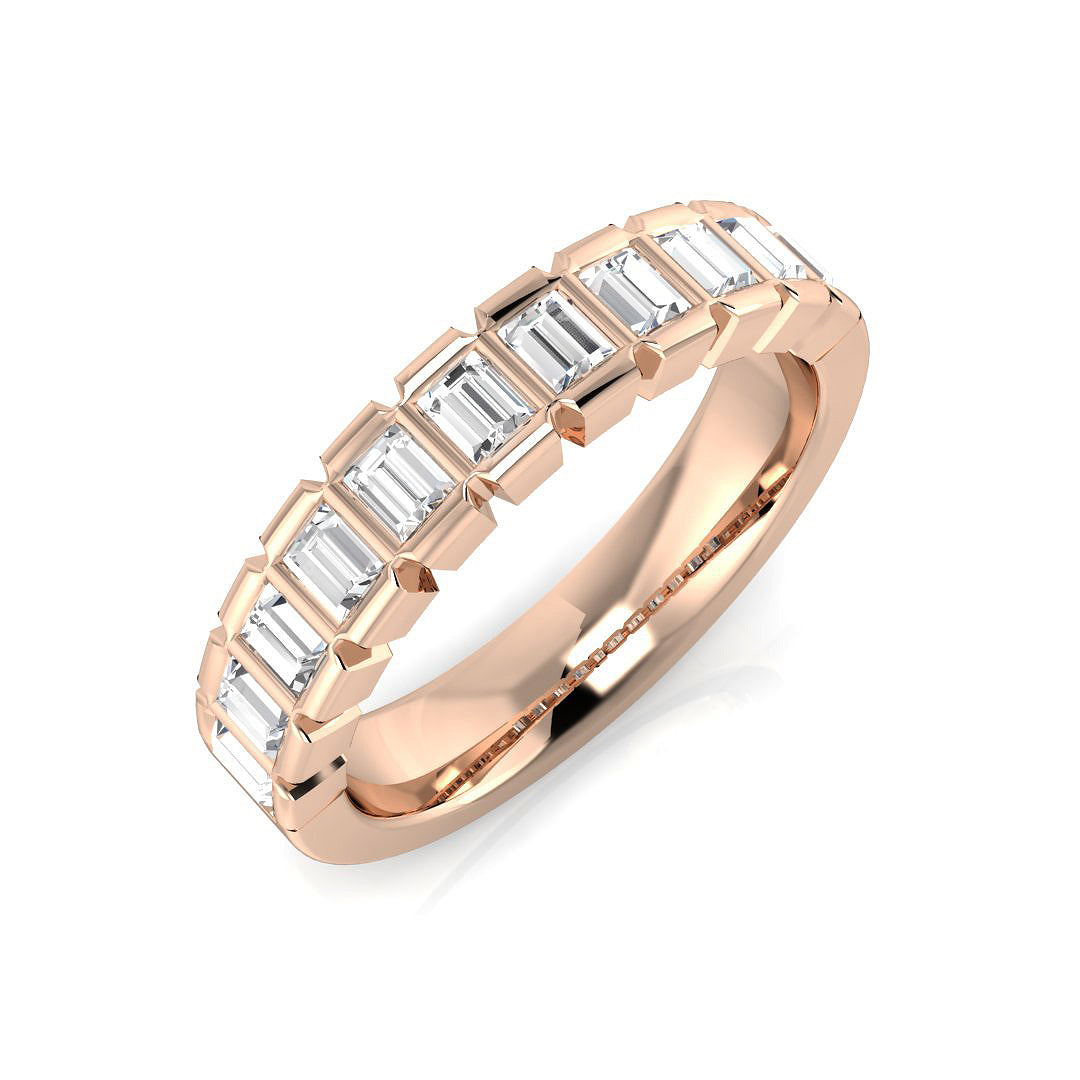 Half Eternity Diamond Ring 0.5ct–1.03ct – SR1936 – 18k Rose Gold