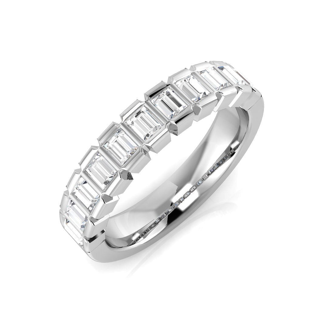 Half Eternity Diamond Ring 0.5ct–1.03ct – SR1936 – 18k White Gold