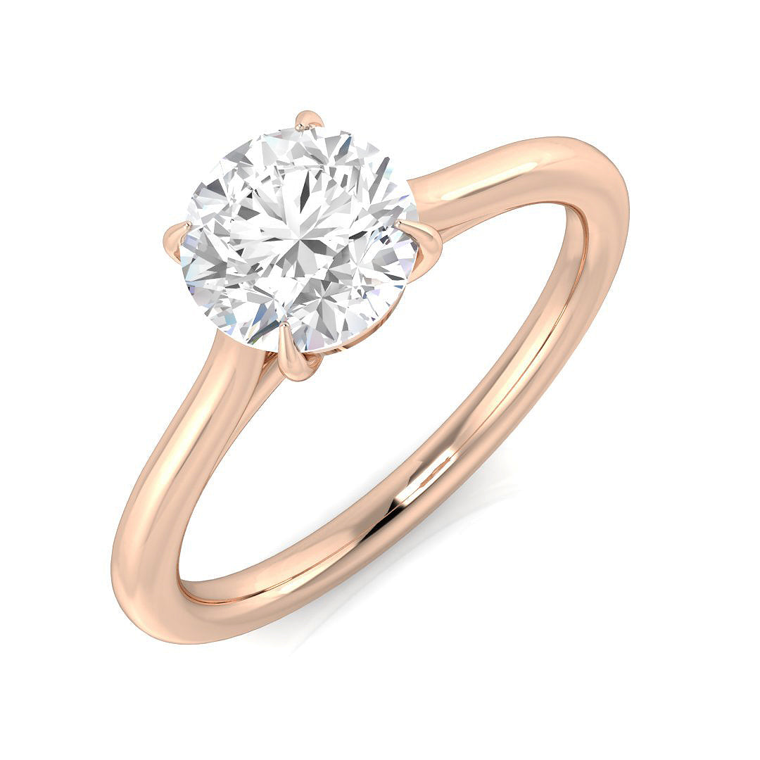 Engagement Diamond Ring 0.98ct–1.01ct – SR2426 – 18k Rose Gold