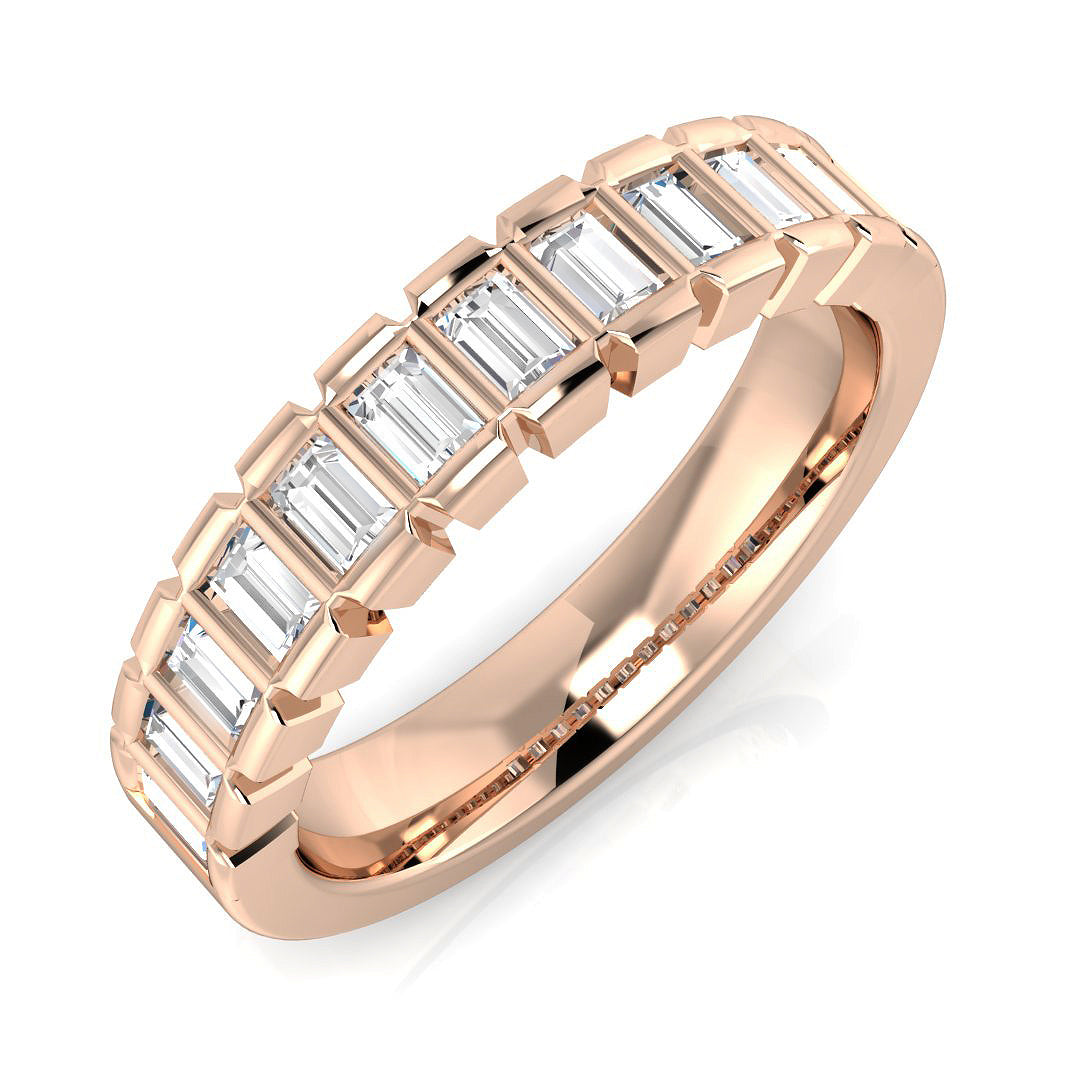 Half Eternity Diamond Ring 0.5ct–1.03ct – SR1936 – 18k Rose Gold