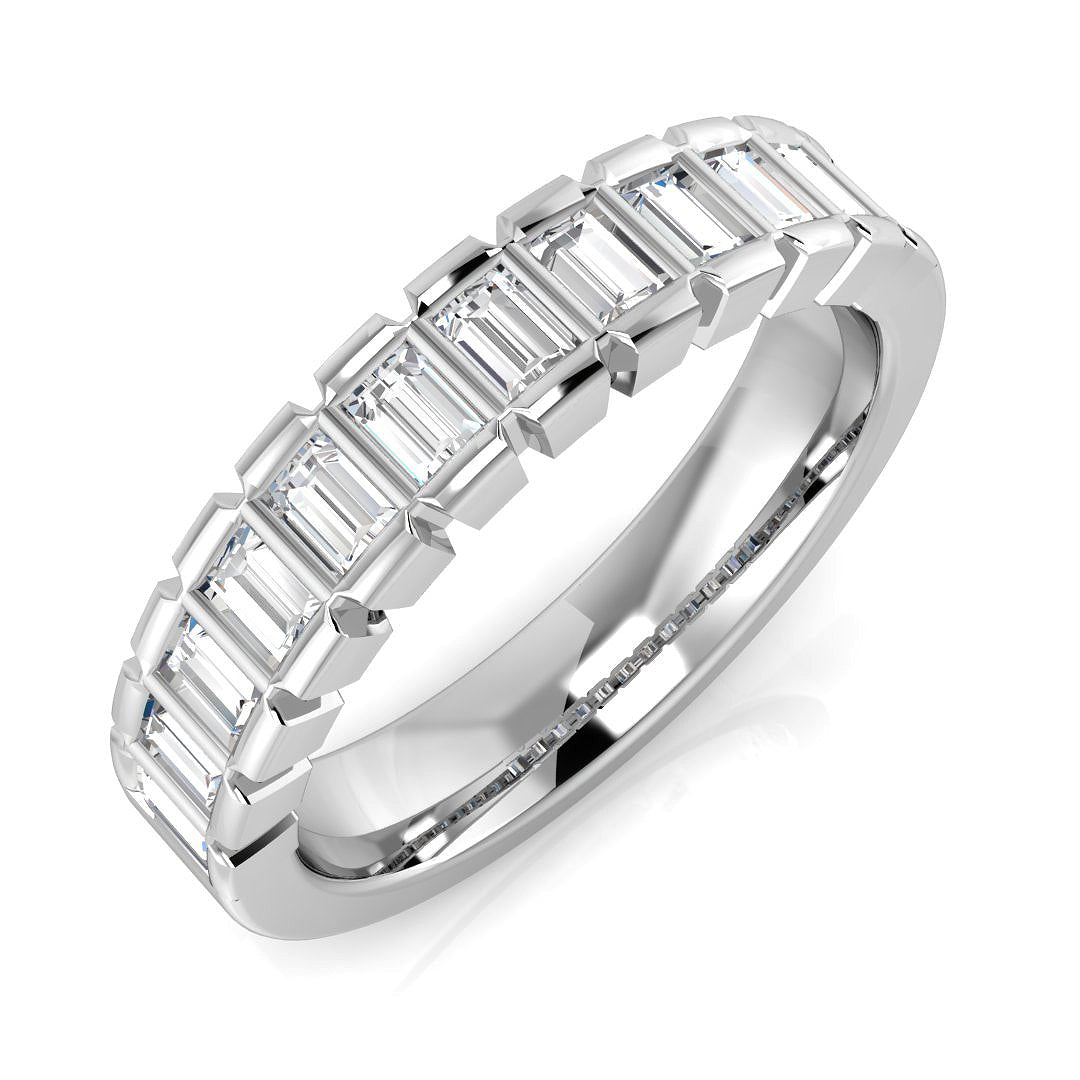 Half Eternity Diamond Ring 0.5ct–1.03ct – SR1936 – 18k White Gold