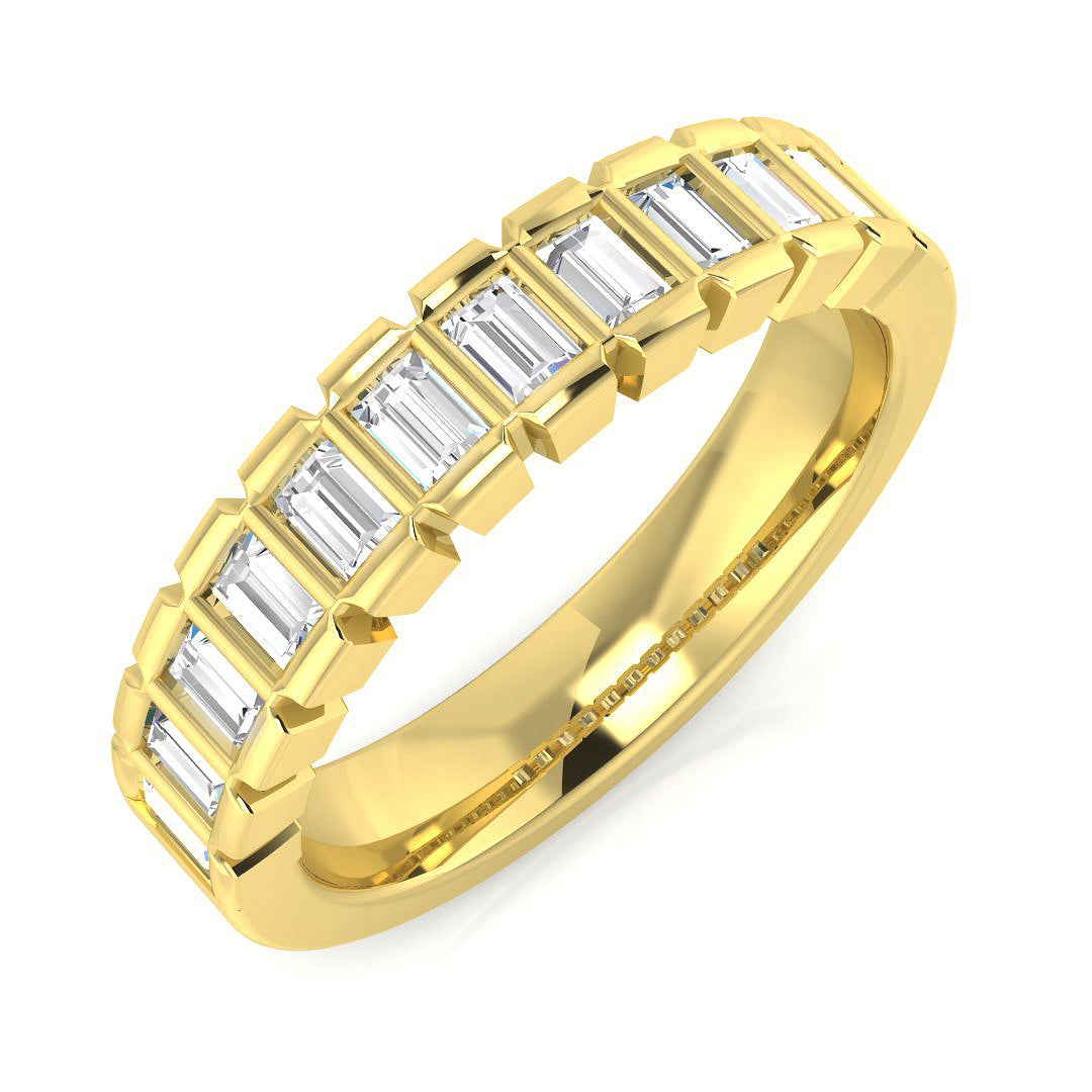 Half Eternity Diamond Ring 0.5ct–1.03ct – SR1936 – 18k Yellow Gold