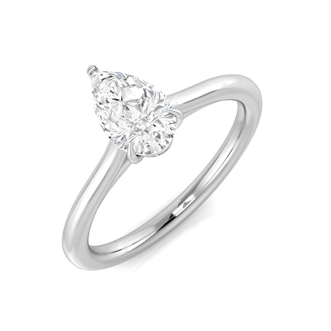 Engagement Diamond Ring 0.7ct – SR2588 – 18k White Gold
