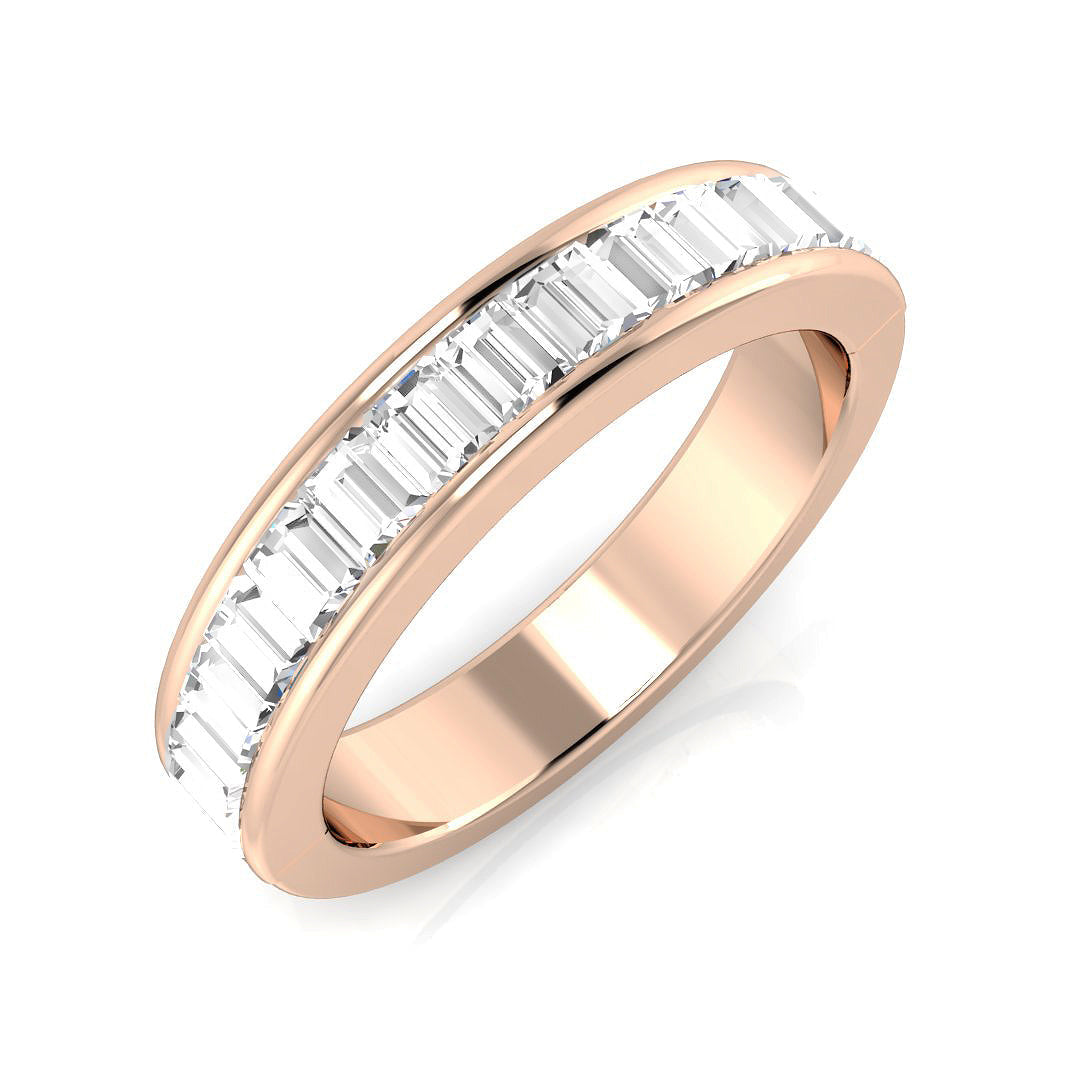 Half Eternity Diamond Ring 0.69ct–1.9ct – SR2866 – 18k Rose Gold