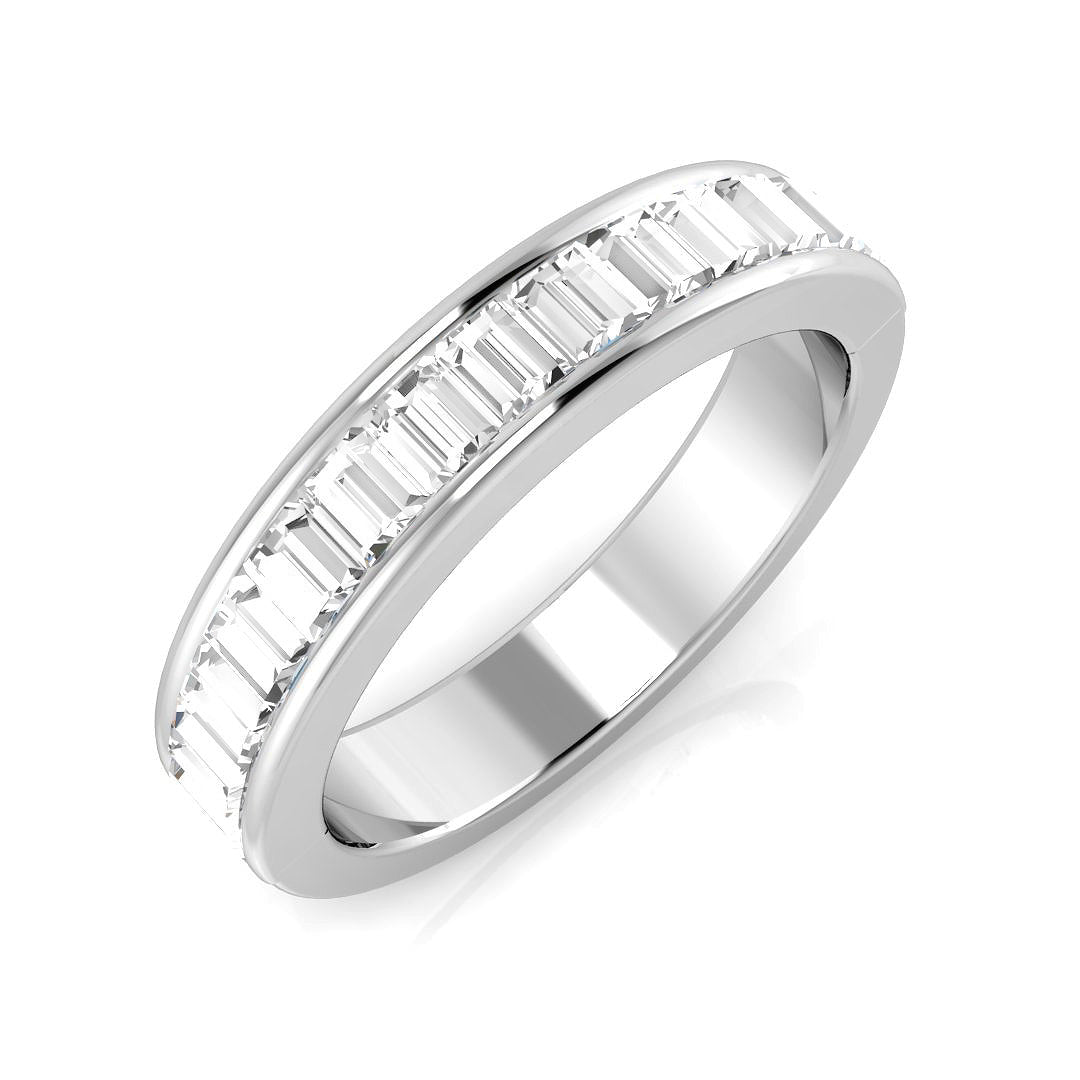 Half Eternity Diamond Ring 0.69ct–1.9ct – SR2866 – 18k White Gold