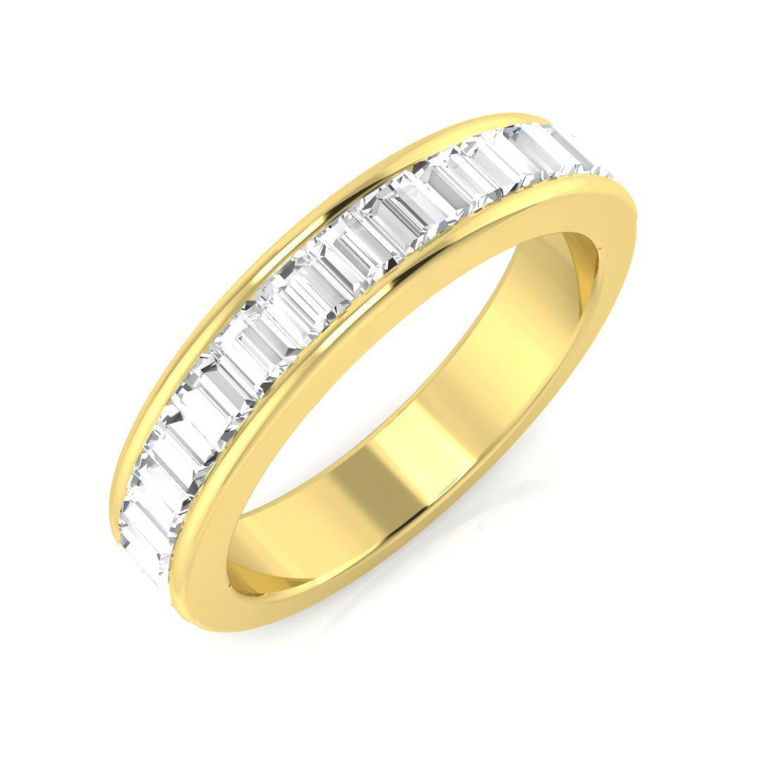 Half Eternity Diamond Ring 0.69ct–1.9ct – SR2866 – 18k Yellow Gold