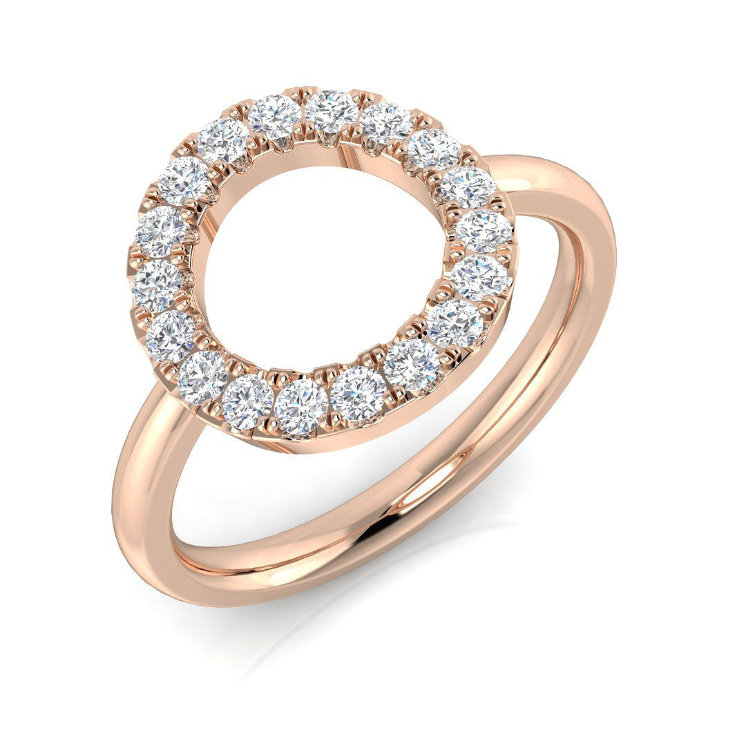 Circle of Life Diamond Ring 0.12ct–0.48ct – SL8959 – 18k Rose Gold