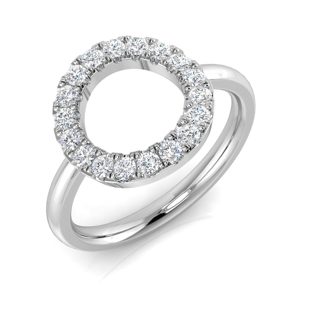 Circle of Life Diamond Ring 0.12ct–0.48ct – SL8959 – 18k White Gold
