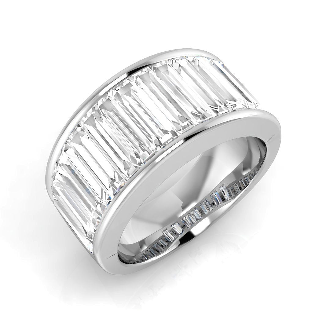 Half Eternity Diamond Ring 2.46ct–2.64ct – SR2936 – 18k White Gold
