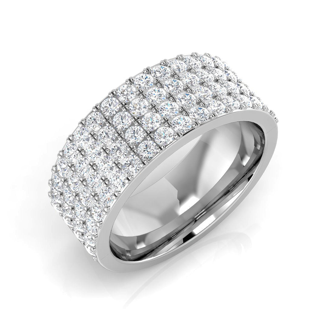 Half Eternity Diamond Ring 1.25ct – SR3030 – 18k White Gold
