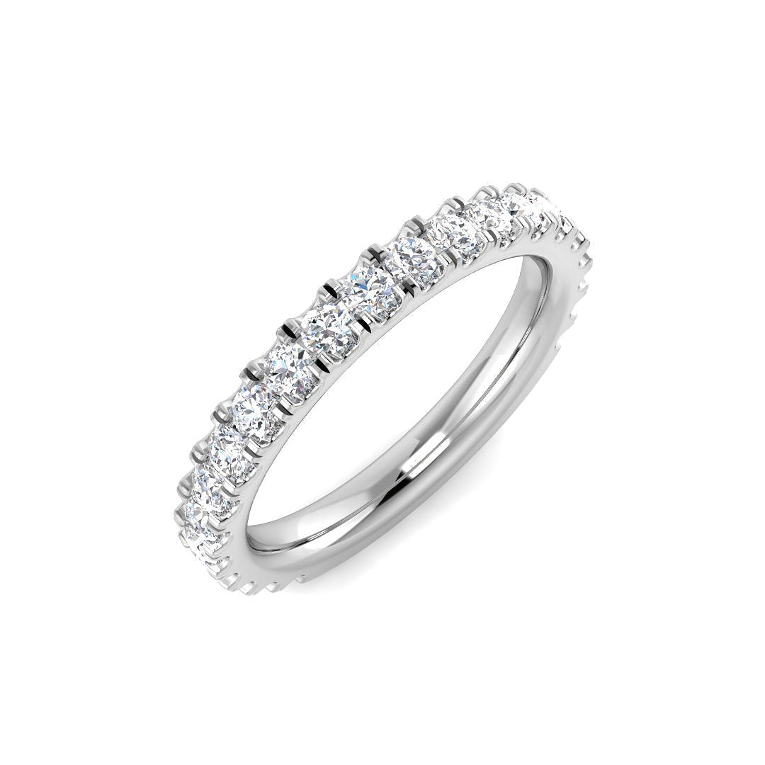 Half Eternity Diamond Ring 0.59ct–1.47ct – SR3209 – 18k White Gold