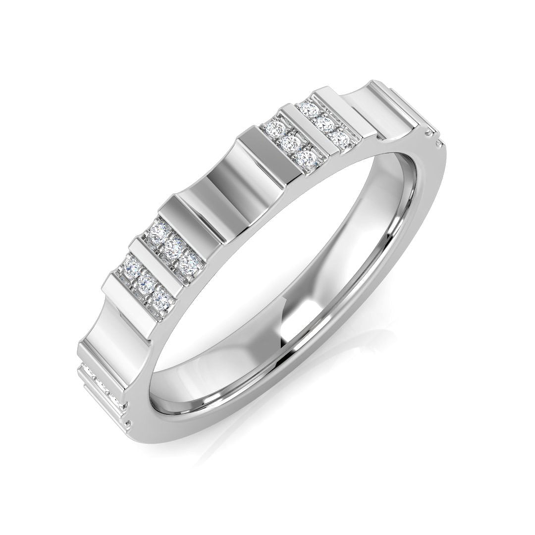 Half Eternity Diamond Ring 0.05ct–0.3ct – SR3242 – 18k White Gold