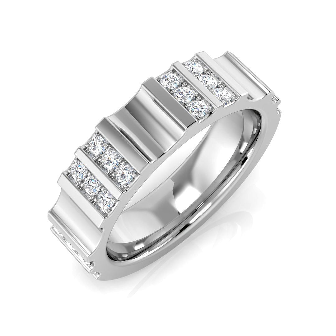 Half Eternity Diamond Ring 0.05ct–0.3ct – SR3242 – 18k White Gold